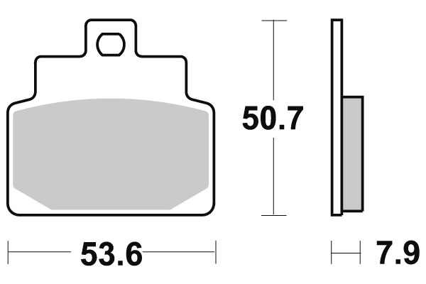 Sbs Bromsklossats Maxi Sinter - Bromsbelägg - D113533 - 1