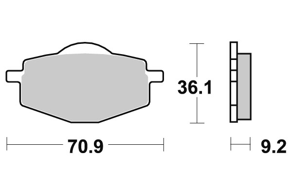 Sbs Bromsklossats Racing Sintered - Bromsbelägg - D113743 - 1
