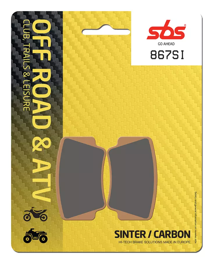 Sbs Bromsklossats Sintered Offroad - Bromsbelägg - D107133 - 0