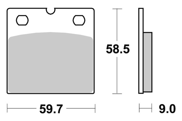 Sbs Bromsklossats Sintered - Bromsbelägg - D113723 - 1