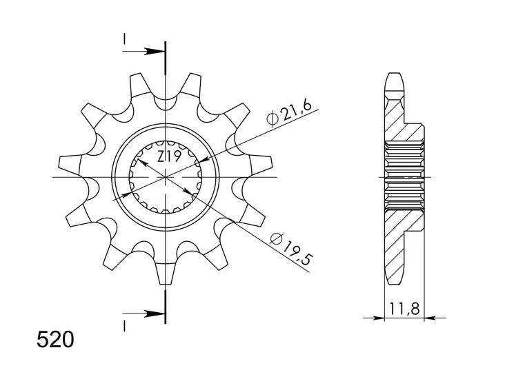 Supersprox / JT Framdrev 3222.12 - Framdrev - D6683 - 0