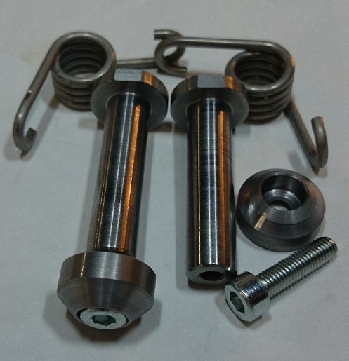 TMV Footpeg Pins Bolt-On 10mm + Springs - Fotpinnar - D433853 - 1