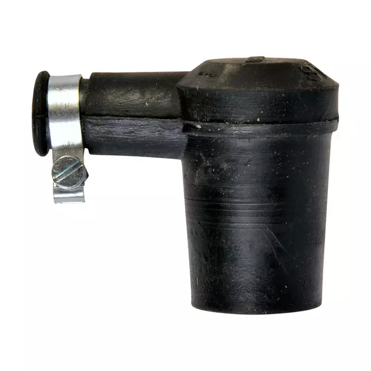 Tulpansuojus kuminen, 6,3mm/90°-kulma, k - Tändhattar - D475703 - 1