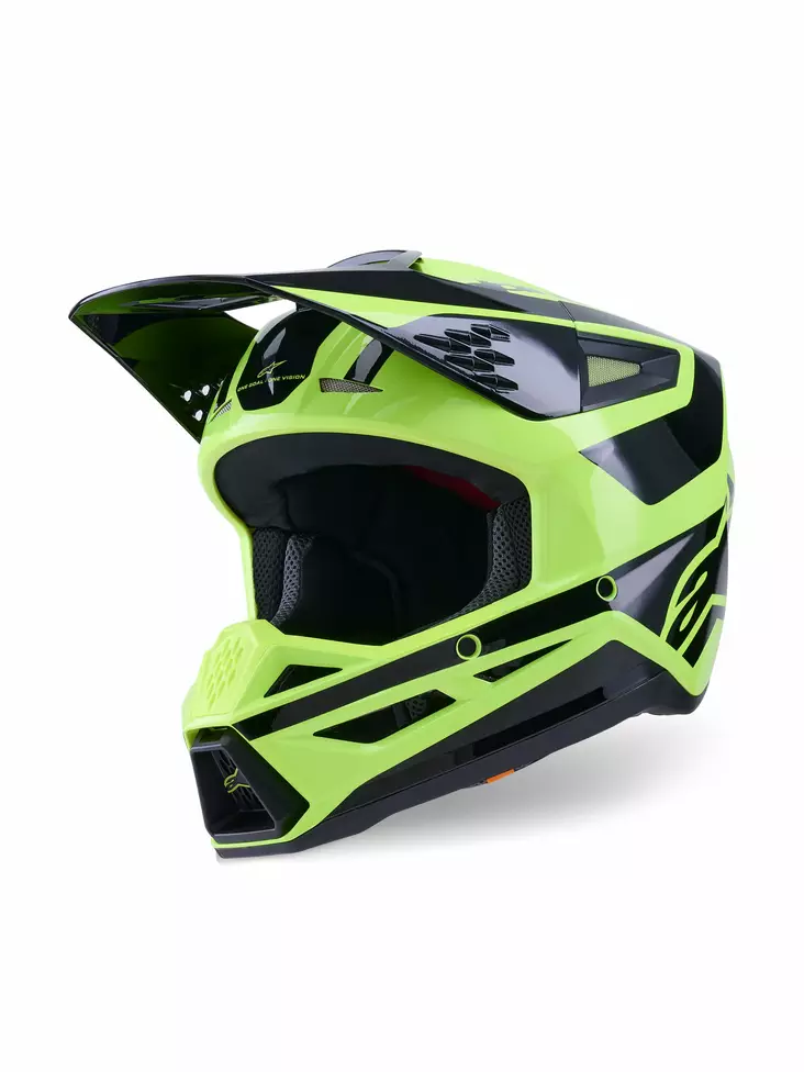 Alpinestars Hjälm S-M3 Heat Fluo Gul/Sva - Crosshjälmar - D494043 - 1