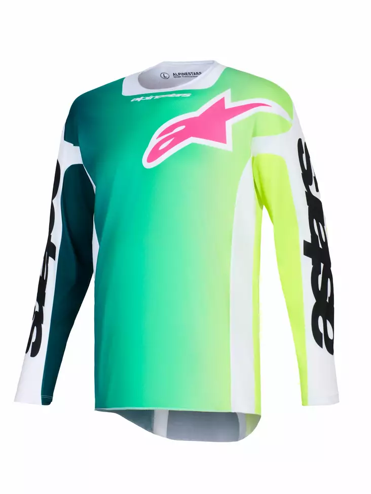 Alpinestars Tröja Racer Portl Grön/Vit/S - Crosströjor - D493043 - 1