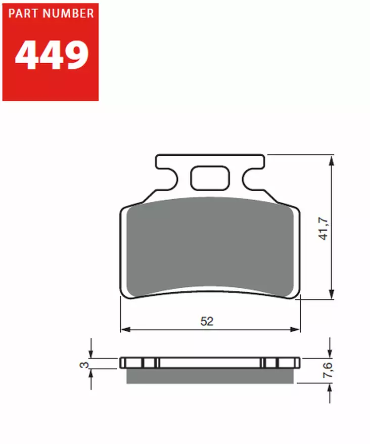 GOLDFREN Bromsbelägg 449 Ceramic Carbon - Bromsbelägg - D510813 - 1