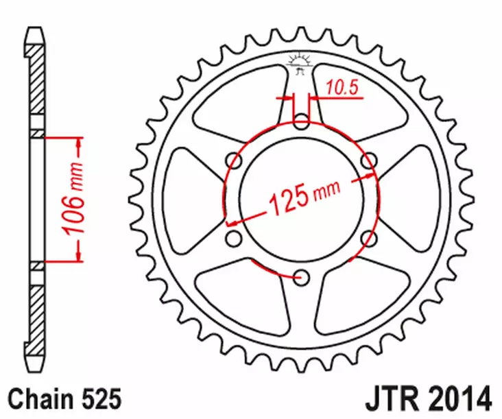 JT Bakdrev ZBK - Svart Zinc JTR2014.48ZB - Bakdrev - D504493 - 1