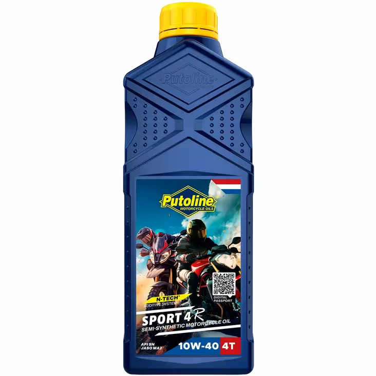 Putoline Sport 4R 10W-40- 1L (12) - Motorcykeloljor 4T - D526963 - 1