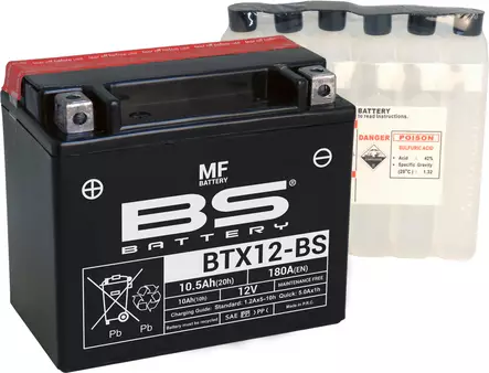 BS Batteri BTX12-BS MF (cp) Mainteance F - MC Universaldelar och Verktyg - D151234 - 1