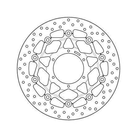 Brembo Serie Oro Bromsskiva floating - Bromsskivor - D6344 - 1