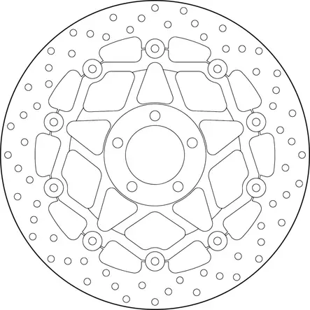Brembo Serie Oro Bromsskiva floating - Bromsskivor - D6354 - 0