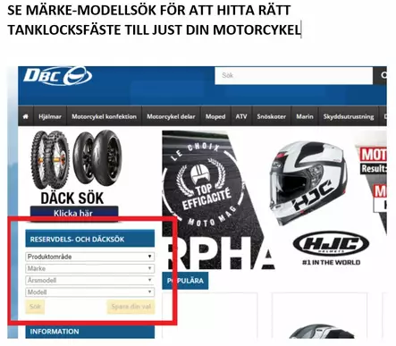 Givi Tankringfäste modellspec för Tanklo - Monteringsatser & Pakethållare - D166694 - 2