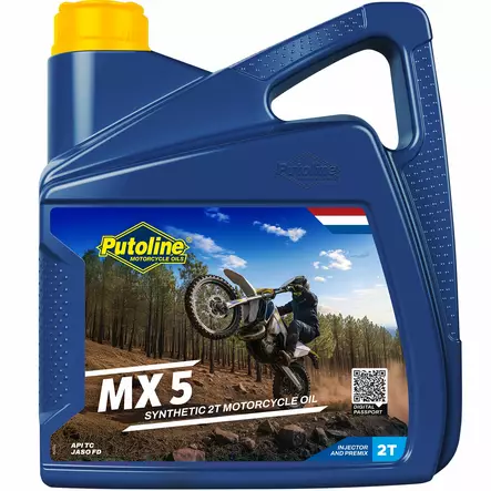 Putoline MX5- 4L (4) - Motorcykeloljor 2T - D526774 - 1