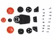 Alpinestars Skärmskruvkit S-M10/8 - Tillbehör & Reservdelar till hjälm - D160124 - 1