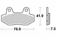 Bromskloss Fram / Bak - Bromsbelägg - D349454 - 2