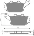 GOLDFREN Bromsbelägg 021 Ceramic carbon - Bromsbelägg - D26424 - 1
