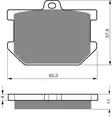 GOLDFREN Bromsbelägg 082 Ceramic carbon - Bromsbelägg - D26484 - 1