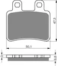 GOLDFREN Bromsbelägg 211 Ceramic carbon - Bromsbelägg - D26564 - 1