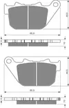 GOLDFREN Bromsbelägg 274 Ceramic Carbon - Bromsbelägg - D26604 - 1