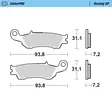 Moto-Master Bromsklossats Yamaha YZ 250F - Bromsbelägg - D135124 - 1