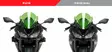 Puig Downforce Spoilers Forkawasaki Zx-6 - Kåpor & Vingar Street - D260704 - 1