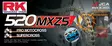 RK BB520MXZ5 Offroad Pro Kedja Blå +CL ( - Kedjor 520 - D481924 - 1