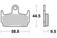 Sbs Bromsklossats Carbon Tech - Bromsbelägg - D113504 - 1