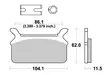 Sbs Bromsklossats Carbon Tech - Bromsbelägg - D113824 - 1