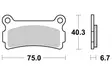 Sbs Bromsklossats Ceramic - Bromsbelägg - D113794 - 1