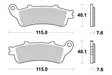 Sbs Bromsklossats Ceramic - Bromsbelägg - D113874 - 1