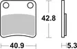 Sbs Bromsklossats Ceramic - Bromsbelägg - D114004 - 2