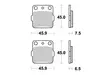 Sbs Bromsklossats Racing Sintered - Bromsbelägg - D113734 - 1
