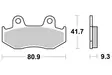 Sbs Bromsklossats Racing Sintered - Bromsbelägg - D113864 - 1