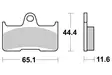 Sbs Bromsklossats Racing Sintered - Bromsbelägg - D113944 - 1