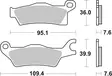 Sbs Bromsklossats Racing Sintered - Bromsbelägg - D114034 - 1
