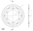 Supersprox Stealth Bakdrev HO CR/CRF 87- - Bakdrev - D88124 - 1