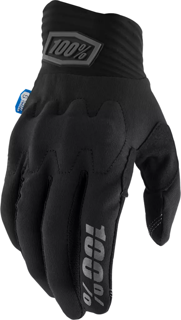 100% GLOVE COGNITO BLACK - MC Handskar - 75584 - 1