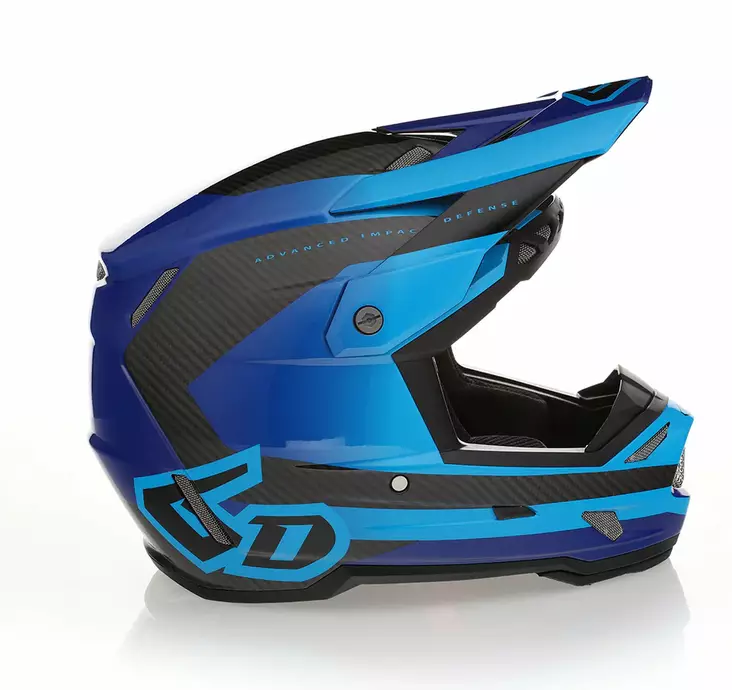 6D Helmet ATR-3 Pure Gloss Deep Blue FIM - Crosshjälmar - D527534 - 1