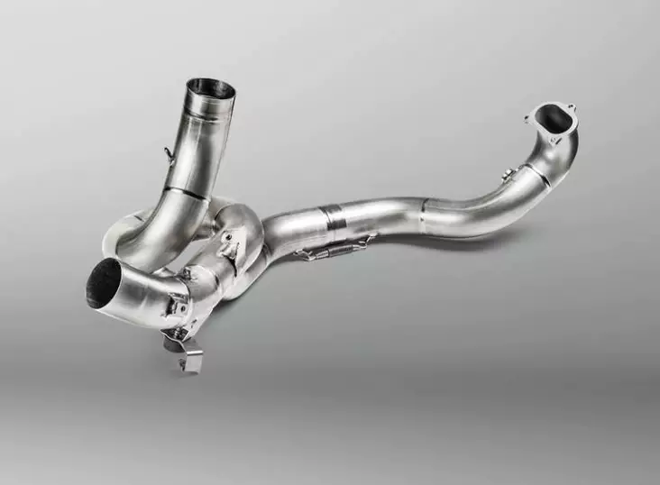 Akrapovic Optional Header (Titanium) Mul - Krökar - D160884 - 1
