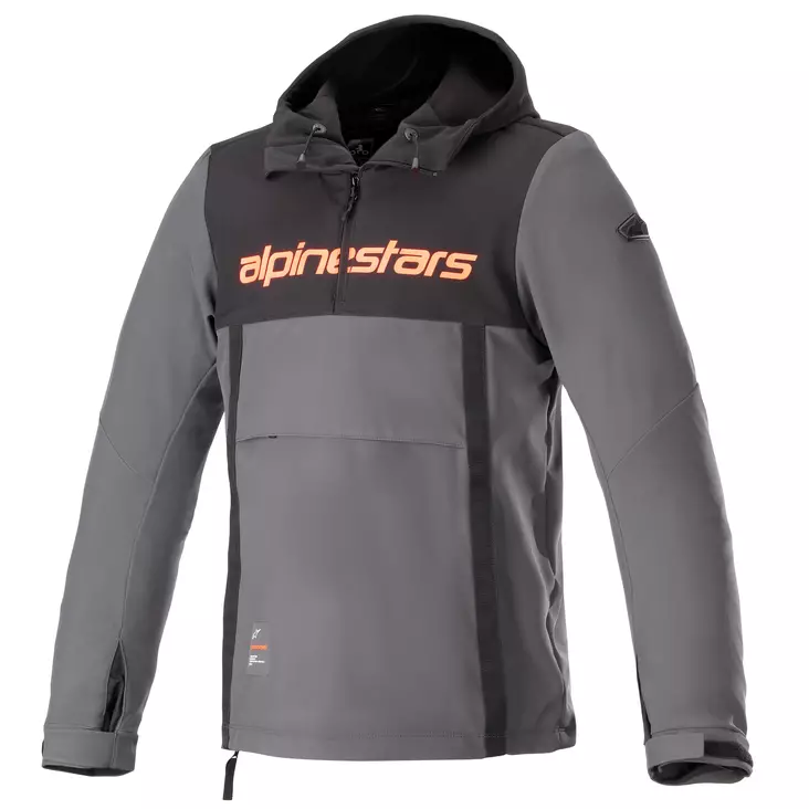 Alpinestars Hoodie Sherpa Svart/Grå/Röd - Textil jackor & Kevlar Hoodies - D423374 - 1