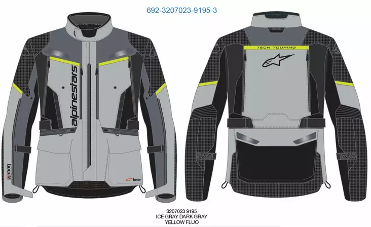 Alpinestars Jacka Bogota Pro Drystar Grå - Jackor med membran - D423344 - 1