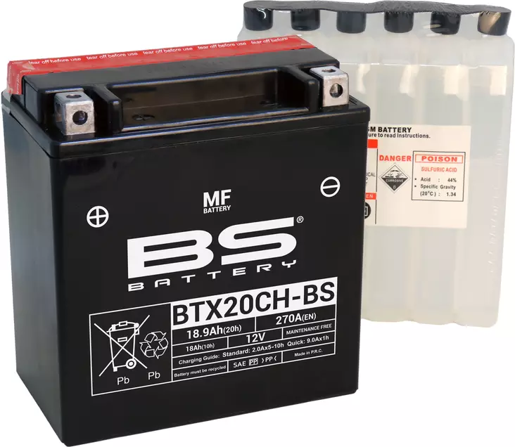 BS Batteri BTX20CH-BS MF (cp) Mainteance - MC Universaldelar och Verktyg - D151244 - 1