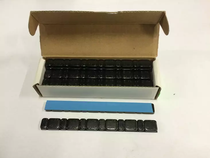 Bal. vikt SVART 6x2.5gr + 6x5gr (15st) H - Övrigt däcktillbehör - D103854 - 1