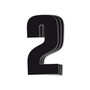 Blackbird siffror svart 3st/sats 16x7.5c - Nummerplåtsbakgrund & Siffror - D13714 - 1