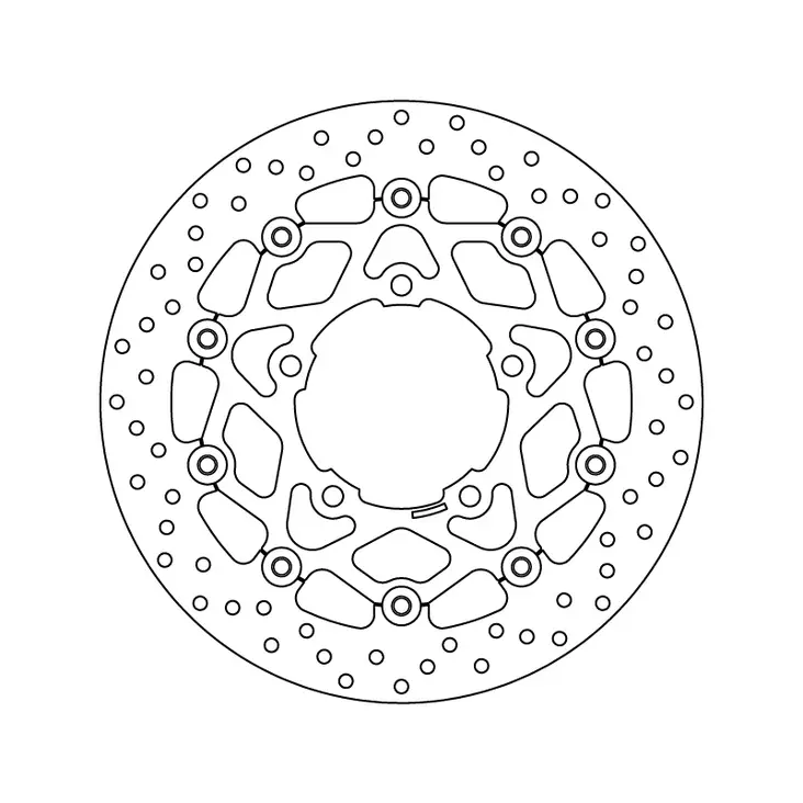 Brembo Serie Oro Bromsskiva floating - Bromsskivor - D6334 - 1