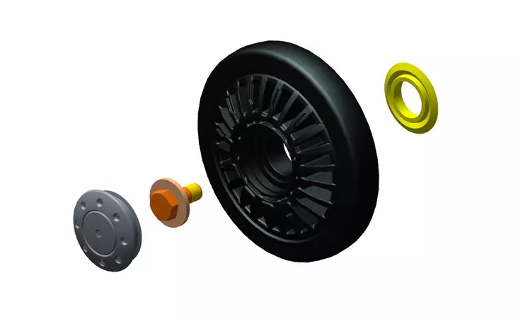 Camso Boggiehjul 134mm (enkelt lager) - Reservdelar till bandsatser - D93414 - 1