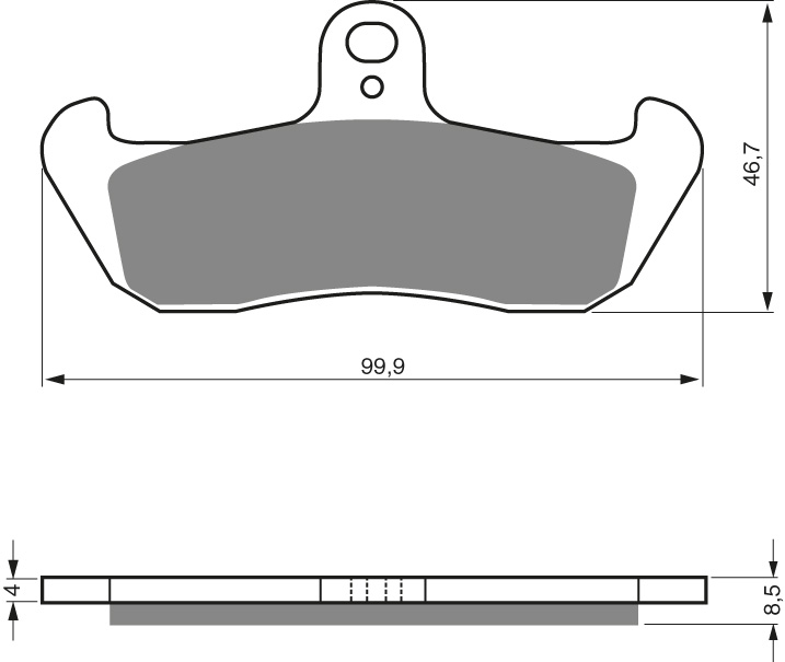 GOLDFREN Bromsbelägg 006 Ceramic Carbon - Bromsbelägg - D19254 - 1