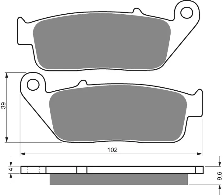 GOLDFREN Bromsbelägg 014 Ceramic Carbon - Bromsbelägg - D26414 - 1