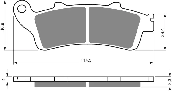 GOLDFREN Bromsbelägg 178 Ceramic carbon - Bromsbelägg - D26544 - 1