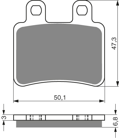 GOLDFREN Bromsbelägg 211 Ceramic carbon - Bromsbelägg - D26564 - 1